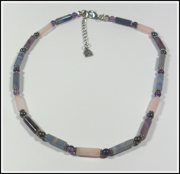 Halskette "Edelstein-Unikat"