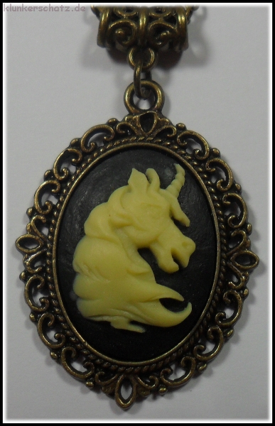Halskette "Medaillon Einhorn"