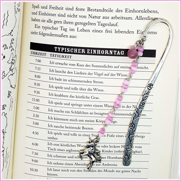 Lesezeichen "Rosa Einhorn"
