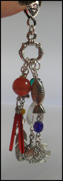 Charmanhänger "Vier Elemente" - Unikat - 11,5 cm