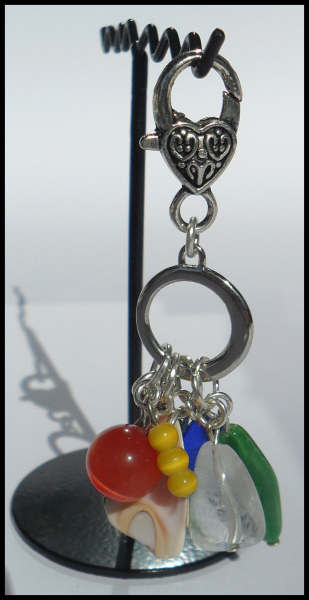 Charmanhänger "Vier Elemente", 8 cm - Unikat