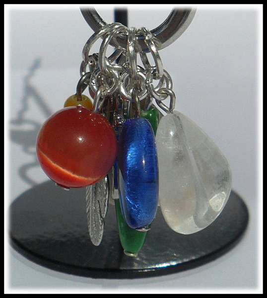 Charmanhänger "Vier Elemente", 8 cm - Unikat