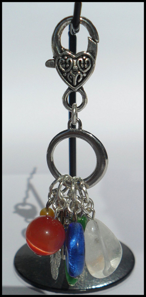 Charmanhänger "Vier Elemente", 8 cm - Unikat