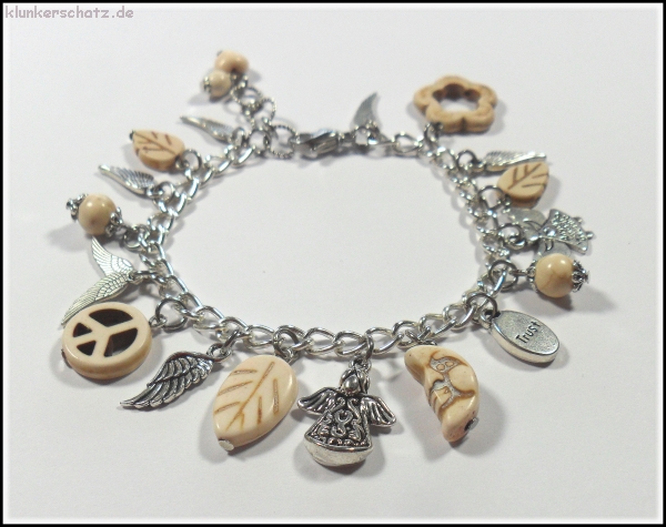 Bettelarmband "Schutzengel des Vertrauens" - Unikat
