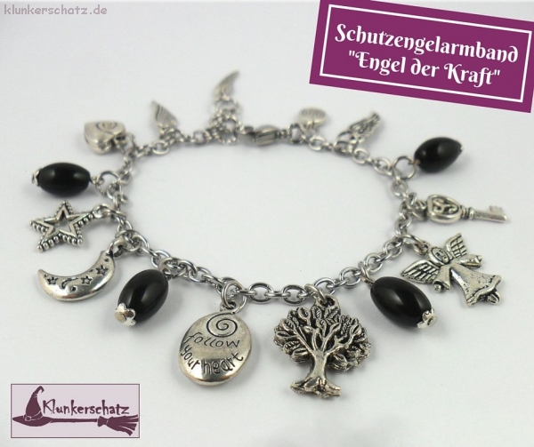 Schutzengelarmband "Engel der Kraft" - Unikat - 20 - 22 cm
