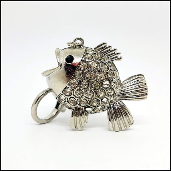 Charmanhänger / Handtaschenbaumler "Großer Fisch"
