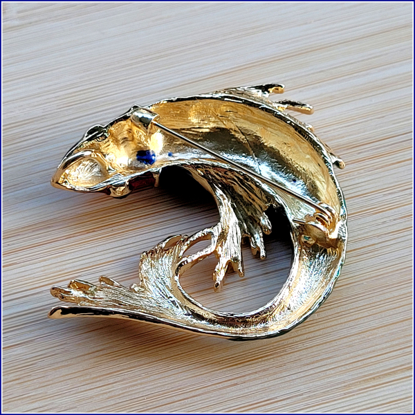 "Fisch" - Brosche & Kettenanhänger - 2 in 1 - Einzelstück