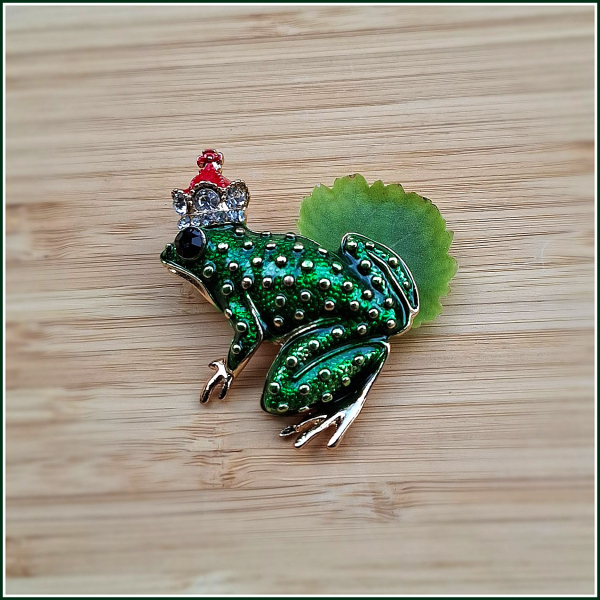Brosche "Froschkönig"