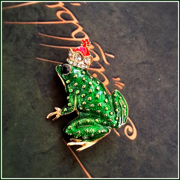 Brosche "Froschkönig"