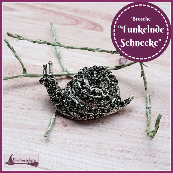 Brosche "Funkelnde Schnecke"