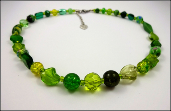 Halskette "Greenery" - Einzelanfertigung / Unikat