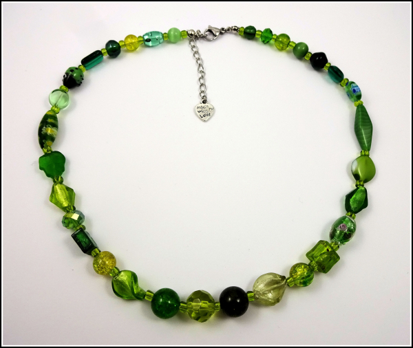 Halskette "Greenery" - Einzelanfertigung / Unikat