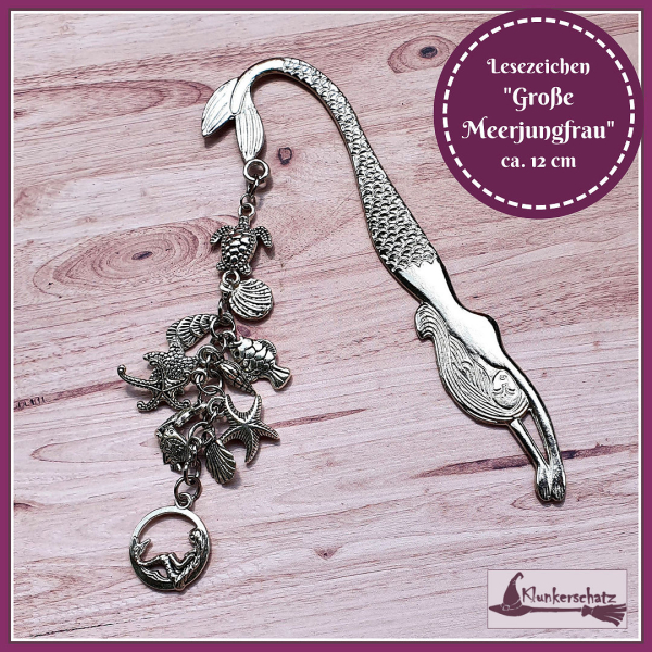 Lesezeichen  "Große Meerjungfrau" - 12 cm