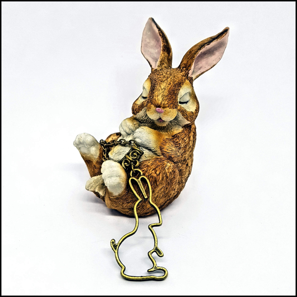 Halskette "Hase Ostara" - 47 cm