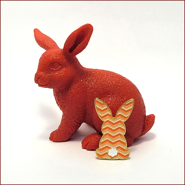 Pin "Hase in Orange"