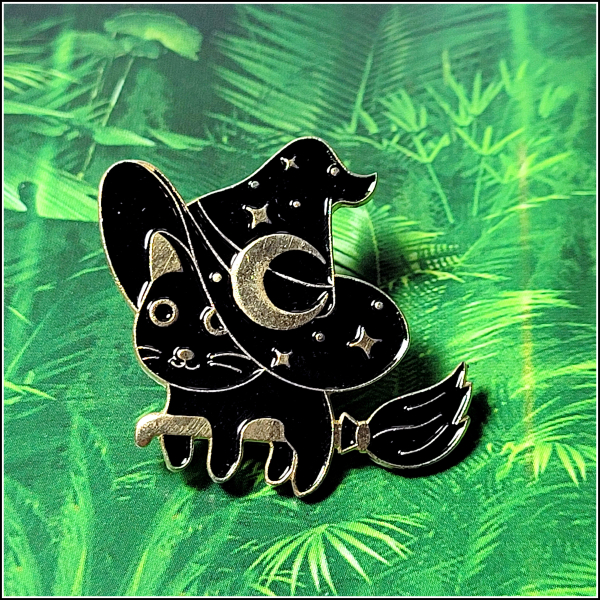 "Hexenkatzen" - Set, bestehend aus zwei Pins