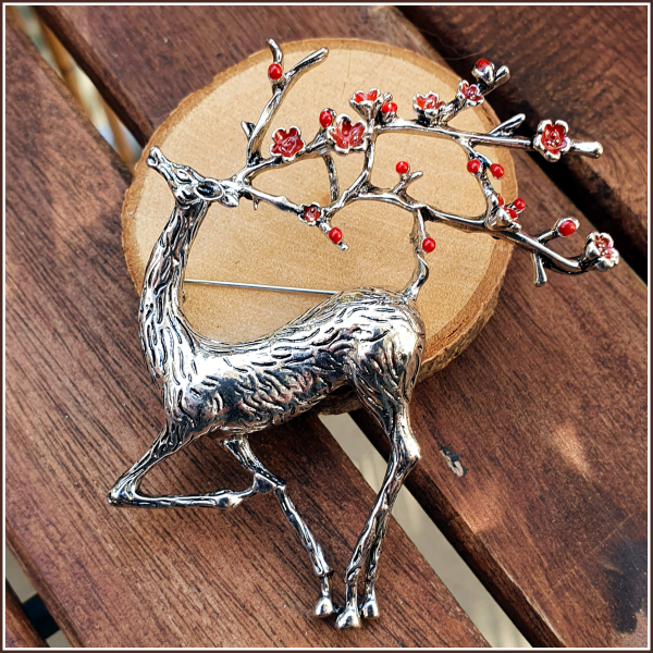 Brosche "Hirsch Dasher"