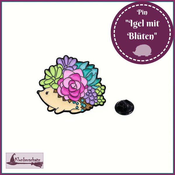 Pin "Igel mit Blüten"