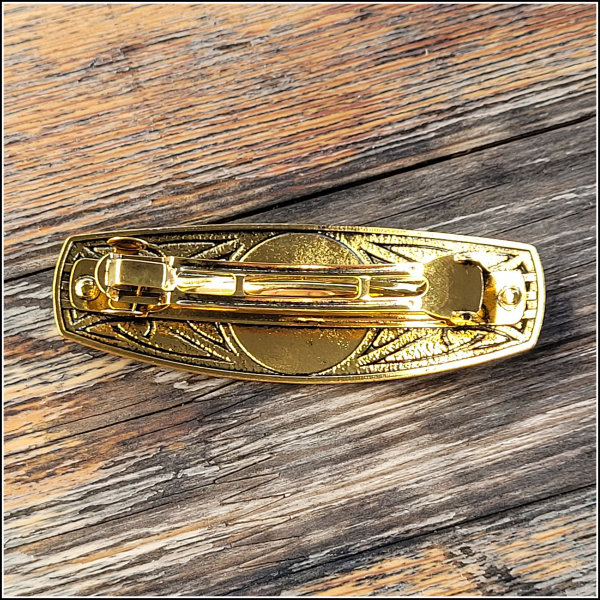 Haarspange "Keltisches Kreuz" in der Farbe Antikgold