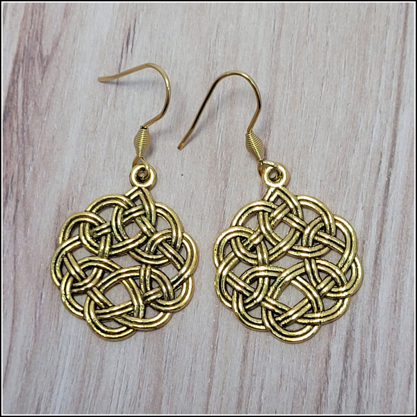Schmuckset "Keltischer Knoten" in der Farbe Antikgold