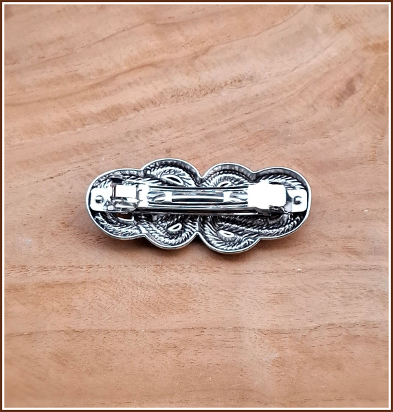 Haarspange „Knotwork“ in Antiksilber