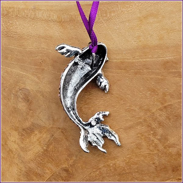 Geschenk-, Deko- oder Baumanhänger "Glitzernder Koi"