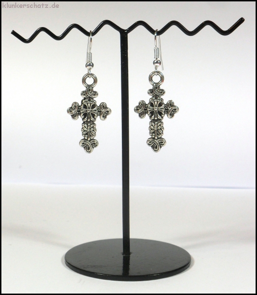Ohrhänger "Filigranes Kreuz"