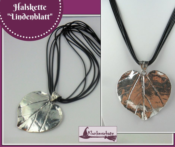Halskette "Lindenblatt"