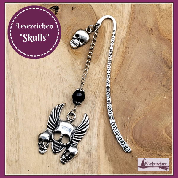 Lesezeichen "Skulls"
