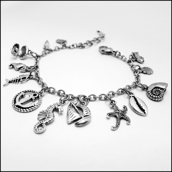 Bettelarmband "Maritim" - 20 bis 21,5 cm