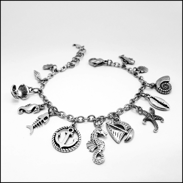 Bettelarmband "Maritim" - 20 bis 21,5 cm