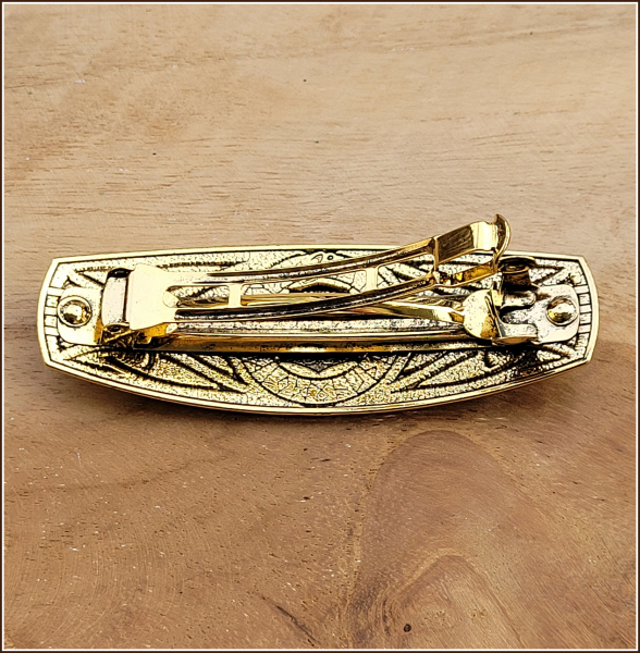 Haarspange "Mjölnir" in der Farbe Antikgold