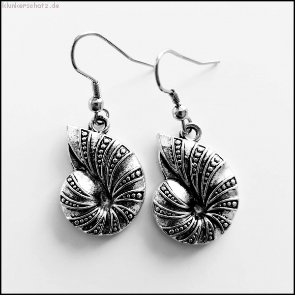 Ohrhänger "Meeresschnecke Nautilus"