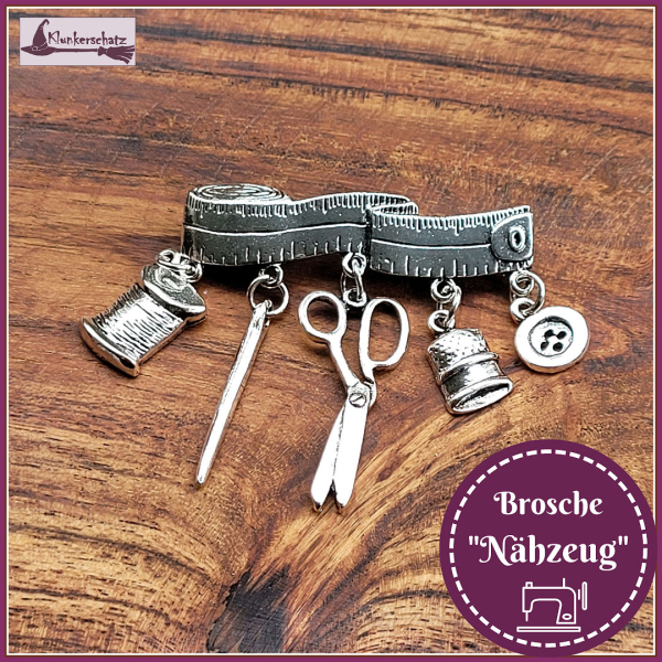Brosche "Nähzeug"