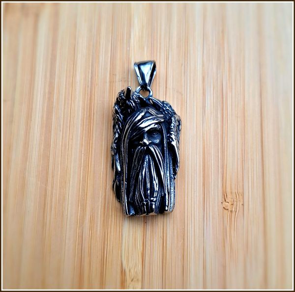 „Göttervater Odin“ - Kettenanhänger aus Edelstahl