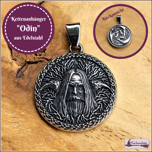 Kettenanhänger "Göttervater Odin" aus Edelstahl