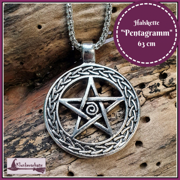Halskette "Pentagramm" - 66 cm