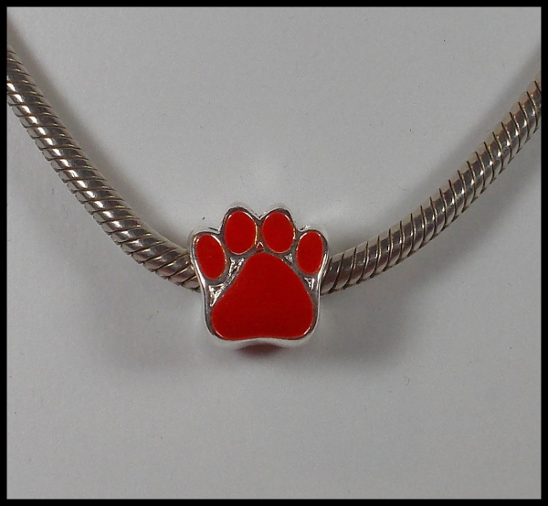 European Bead "Rote Pfote"