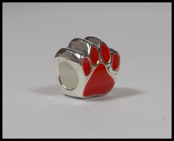 European Bead "Rote Pfote"