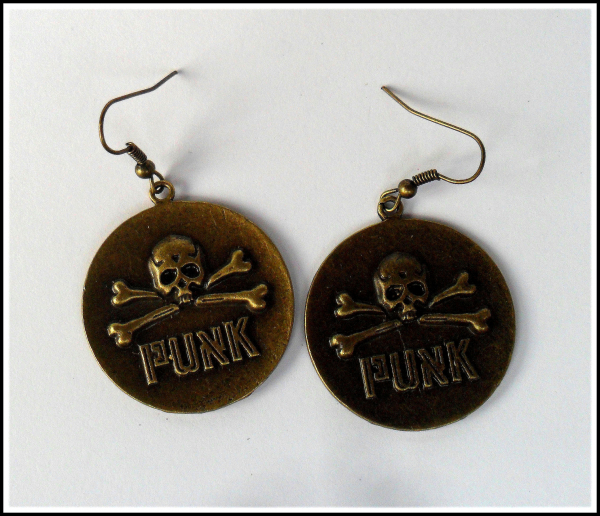 Ohrhänger "Totenkopf Punk"