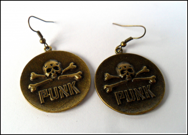 Ohrhänger "Totenkopf Punk"