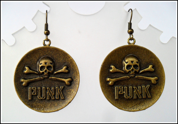 Ohrhänger "Totenkopf Punk"