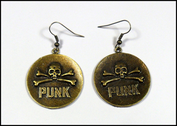 Ohrhänger "Totenkopf Punk"