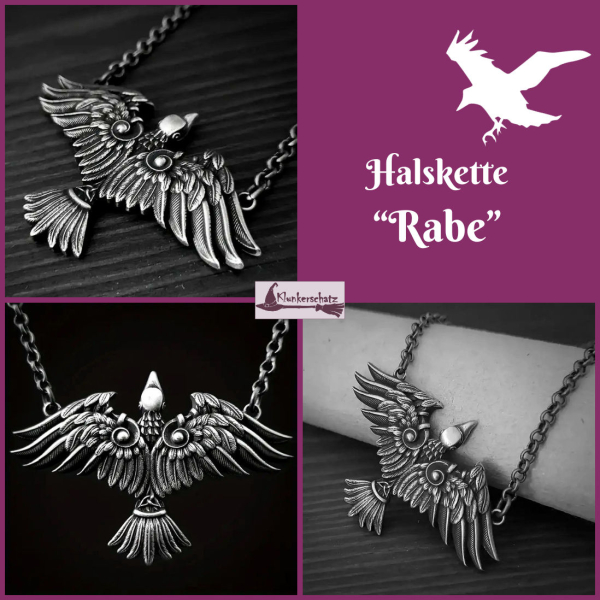 Halskette "Rabe" - 52 cm
