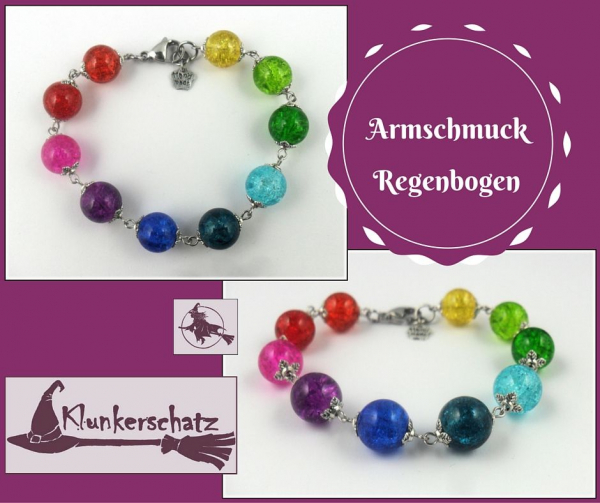 Armband "Regenbogen" - 21 cm