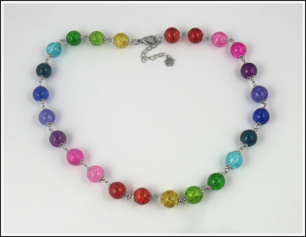 Halskette "Regenbogen" - 48,5 cm - Unikat