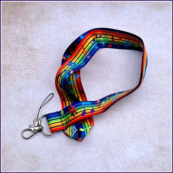 Schlüsselband "Regenbogenmelodie"