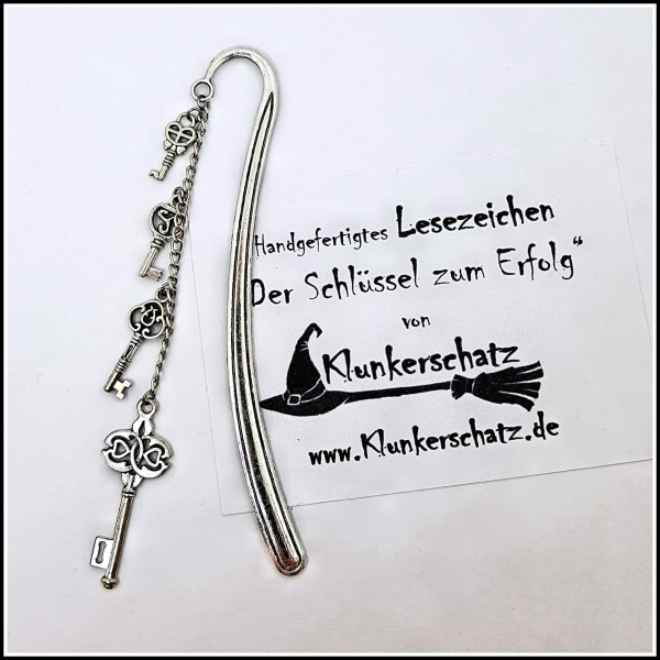 Lesezeichen "Schlüssel zum Erfolg"