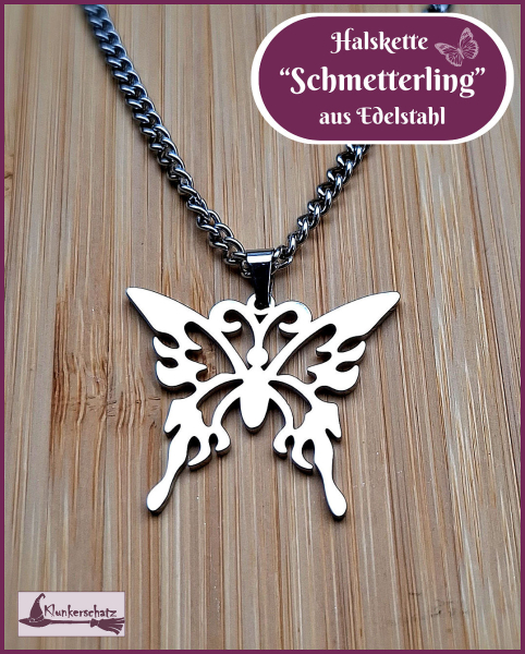 Halskette „Schmetterling“ aus Edelstahl