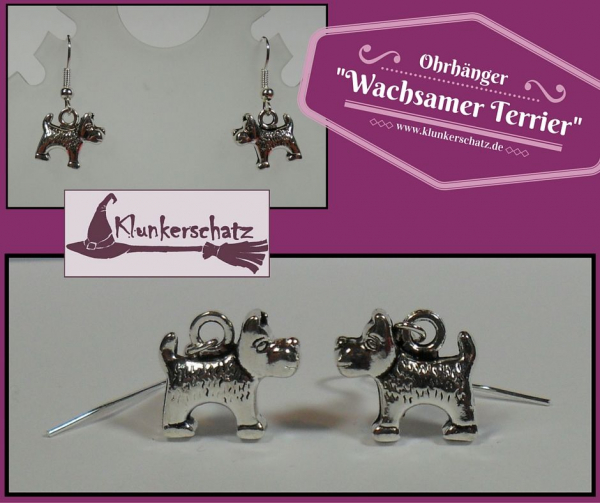 Ohrhänger "Wachsamer Terrier"
